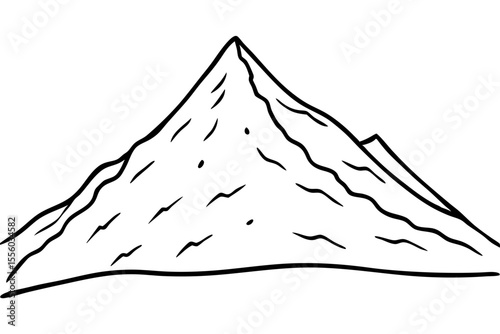 Snowy Hill icon vector