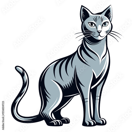 vector illustration of a cat