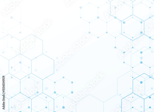 Abstract background with a hexagonal network pattern
