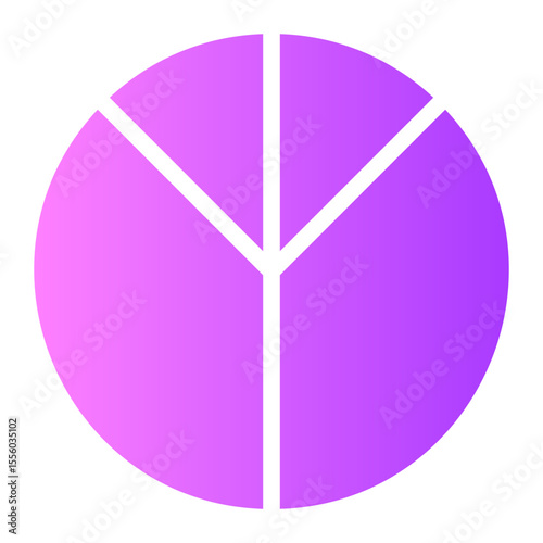 pie chart gradient icon