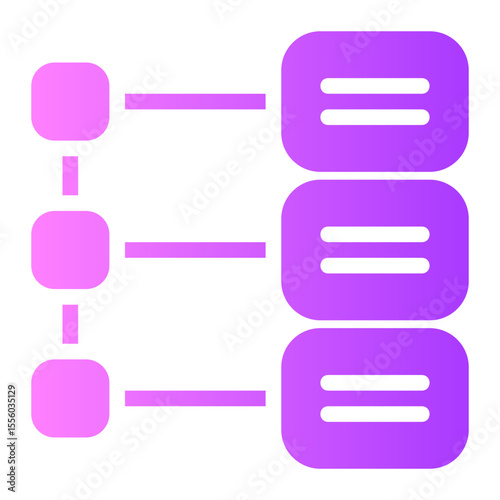 timeline gradient icon