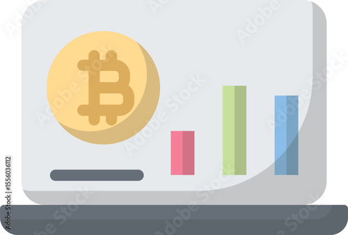 Graph showing crypto price trends and performance.