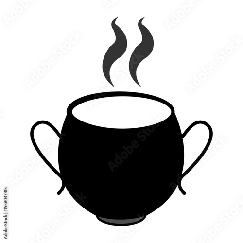 Vintage teapot icon in flat style, vector EPS 10 format. Depicts an old-fashioned kettle for tea or hot beverages, ideal for retro kitchen design, café menus, tea party themes, and culinary illustrati