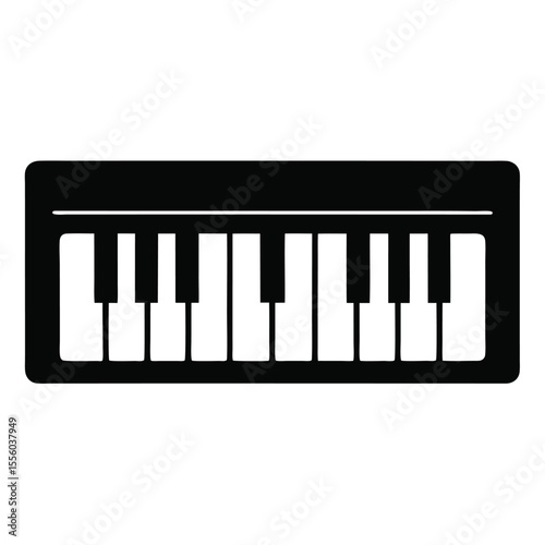 piano keys vector illustration