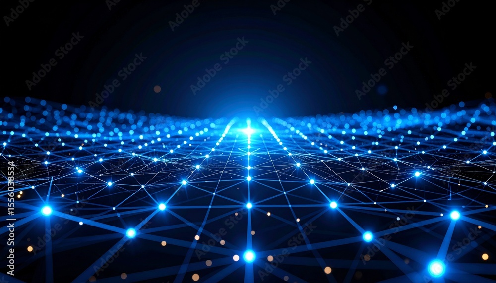 Fototapeta premium テクノロジーとネット、スタイリッシュな背景画像、デスクトップ画面、壁紙 Generated by AI