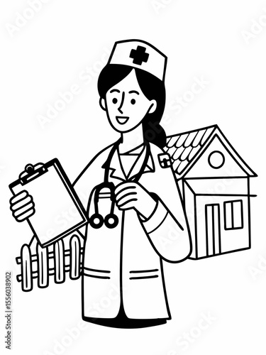 Home Healthcare Nurse Providing Compassionate Care at Home