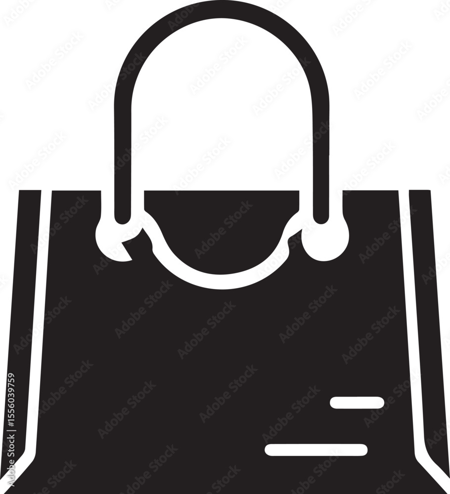 Fototapeta premium Shopping bag icon. Carry and packaging concept.