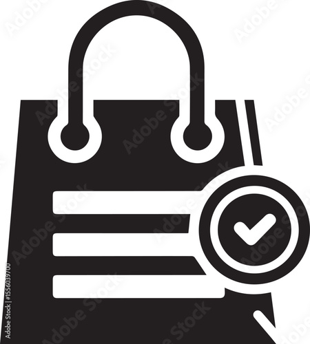 Shopping bag icon. Carry and packaging concept.