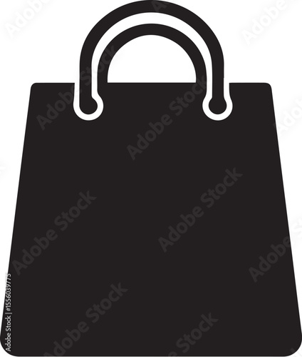 Shopping bag icon. Carry and packaging concept.