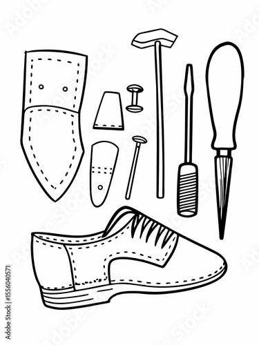 Shoemaking Kit Leather Craft Tools and Patterns for DIY Shoe Repair and Creation