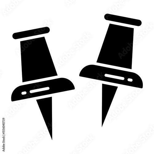 A perfect design icon of pushpins