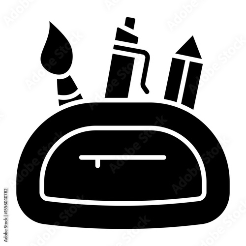 Trendy design icon of pencil case