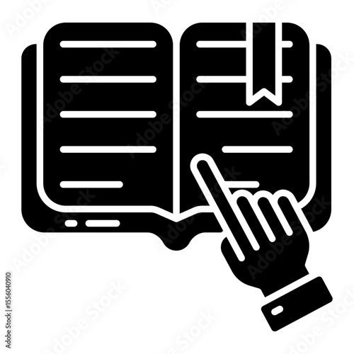 A creative design vector of reading icon
