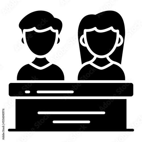 Modern design icon of schoolmates