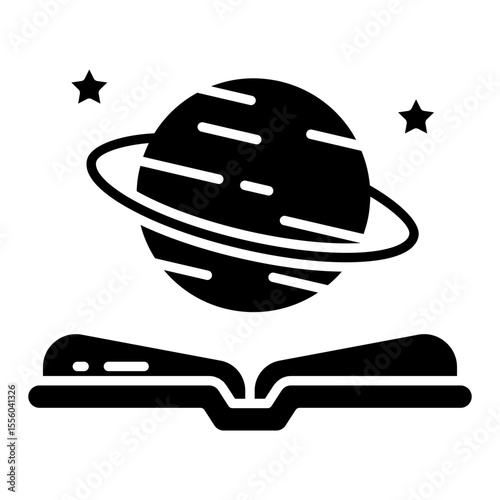 Conceptual solid design icon of science learning