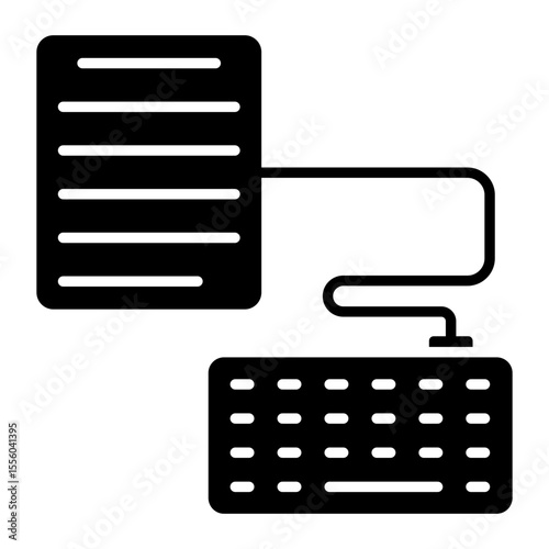 Modern design icon of digital paper