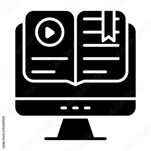 Trendy design icon of digital book