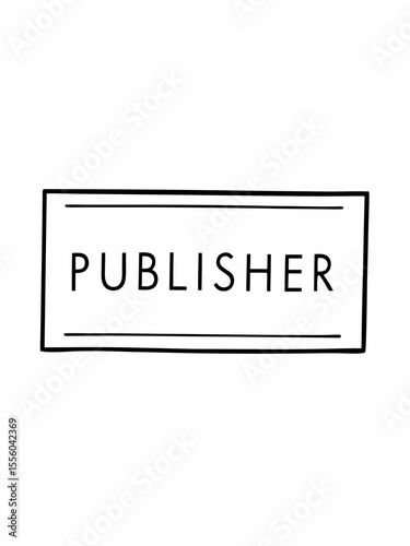 Publisher Logo Design Simple, Clean, and Professional