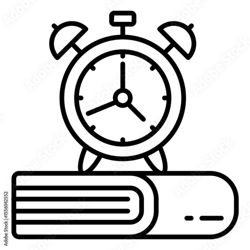 Modern design icon of study time