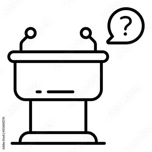 A unique design icon of dias