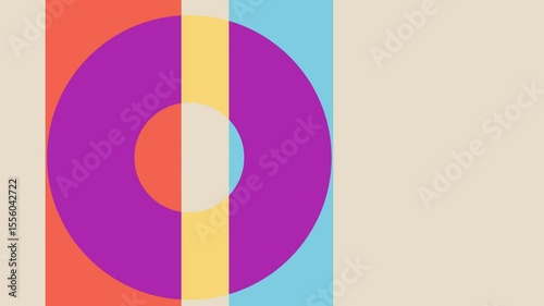 Geometric animation motion graphic for presentation or background video 