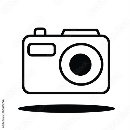 Camera icon set. flat illustration of vector 