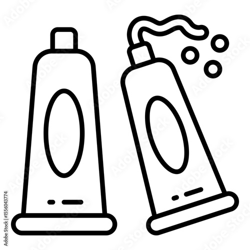 Unique design icon of oil paint