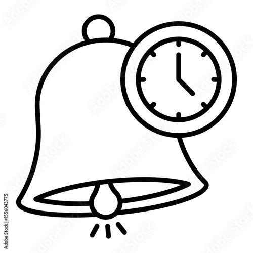 A trendy vector design of reminder icon