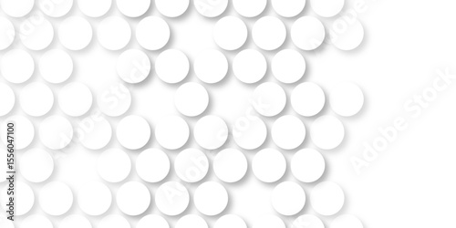 White tiles wall. round marble textures, ball tiles. Top view pavement circle block white texture with seamless patterns floor background. Air Bubble wrap texture background. Textured Background.