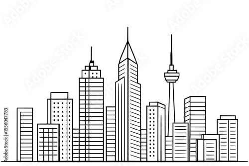 City Skyline Vector Illustration