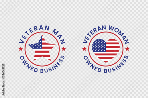 Veteran Owned Business Stamp Design, Veterans Day, Thank You Veterans, Remember and Honor