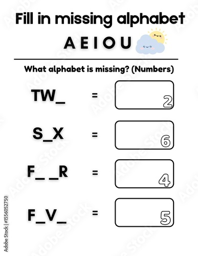 English Practice for AEIOU for children