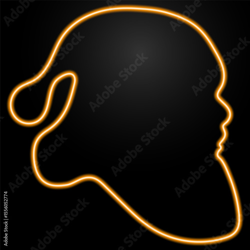 santa hat neon sign, modern glowing banner design, colorful modern design trends on black background. Vector illustration.