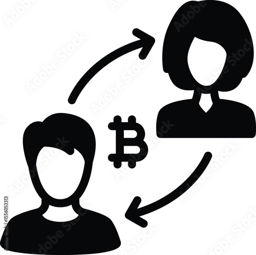 Direct transfer of crypto between two users with no middleman.