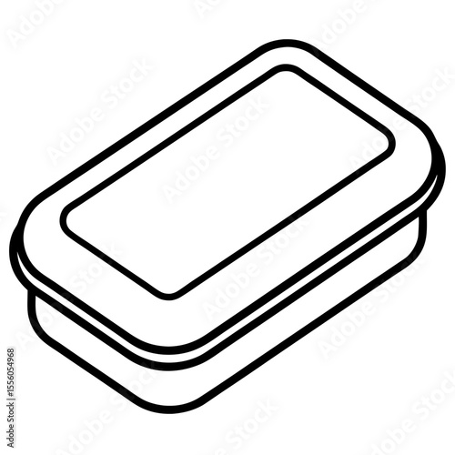 Clean Bar Soap Line Drawing