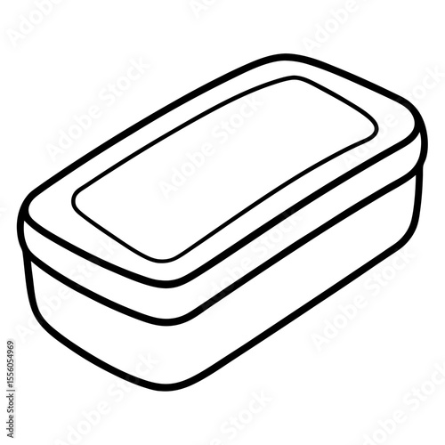 Clean Bar Soap Line Drawing