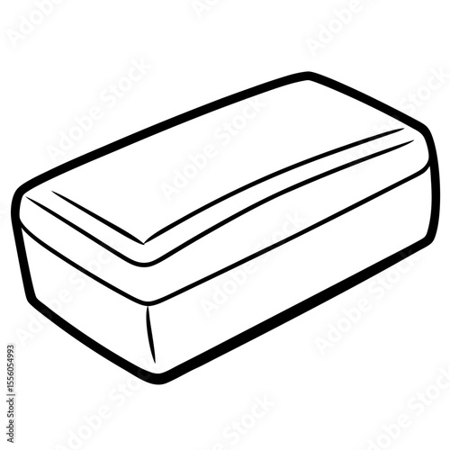 Clean Bar Soap Line Drawing