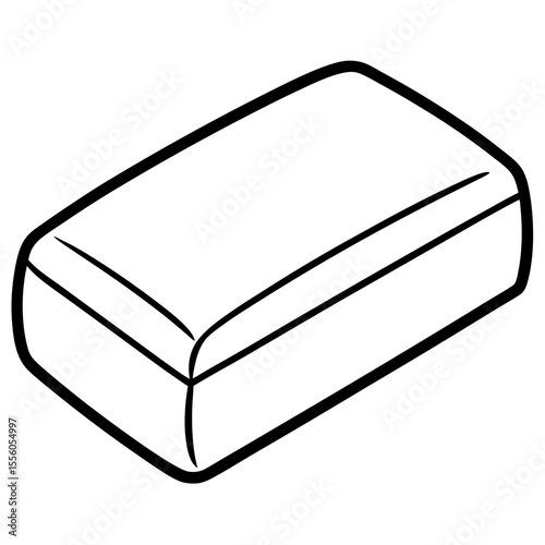 Clean Bar Soap Line Drawing