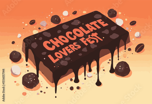 Vector illustration of delicious chocolate bars, coffee beans, and sweet desserts in rich brown and white tones. Perfect for cafes, gourmet food designs, dessert menus, and sweet treat promotions.

