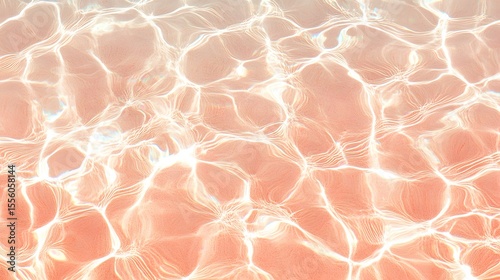 Abstract Coral Water Texture Background Peachy Hues Shimmering Ripples