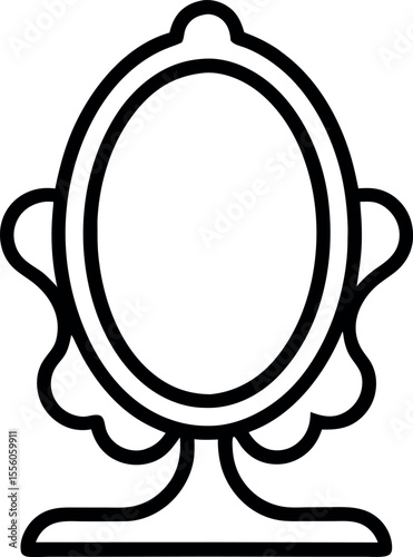 vector illustration of a mirror
