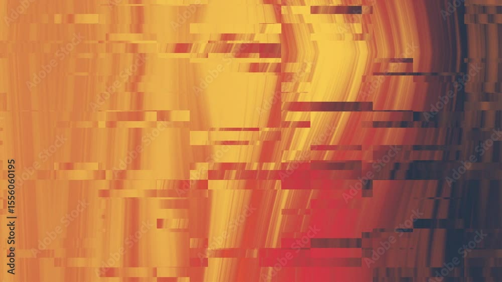 Abstração em tons quentes, textura digital, padrão geométrico