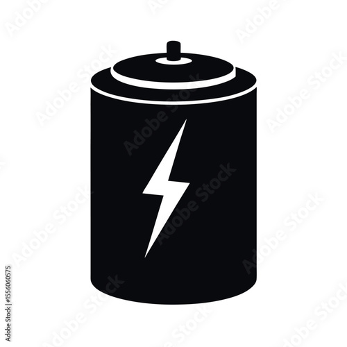 electrolytic capacitor component black vector