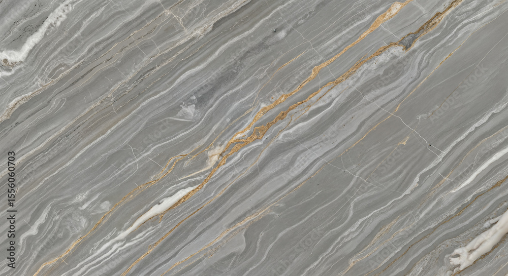 Fototapeta premium Elegant Grey and White Veined Marble – Sophisticated Interior Surface for Modern Decor