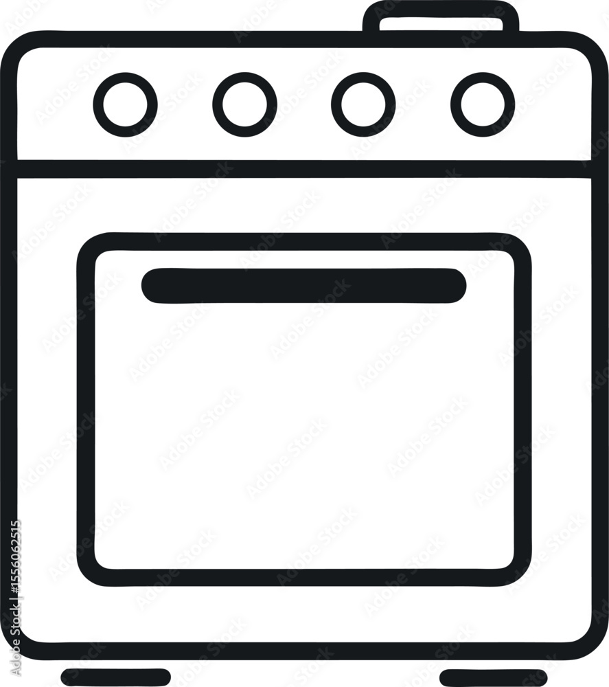 oven, modern kitchen stove