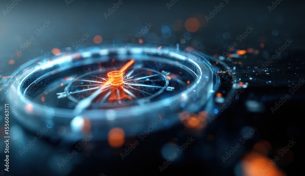 custom made wallpaper toronto digitalFuturistic Compass Guides the Path Through a Digital Galaxy