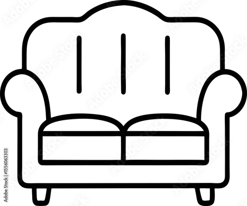 vector illustration of a sofa