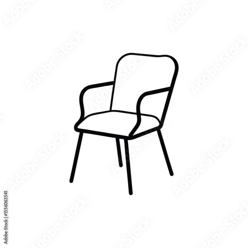 chair line art 