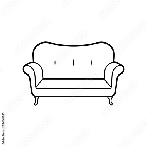 sofa line art