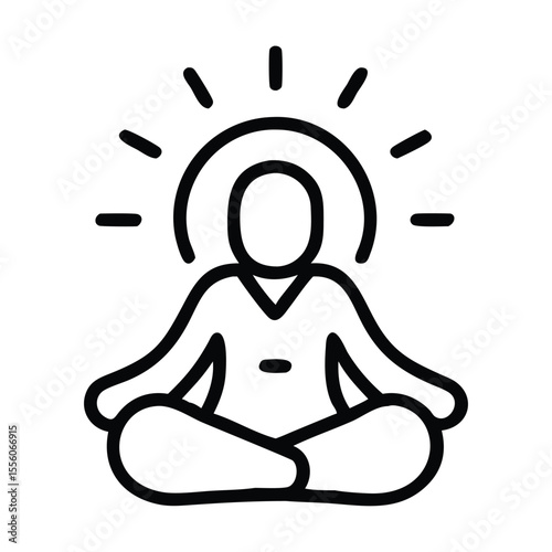 yoga silhouette vector